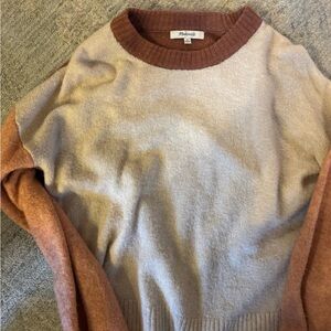 Madewell color block Sweater size xs